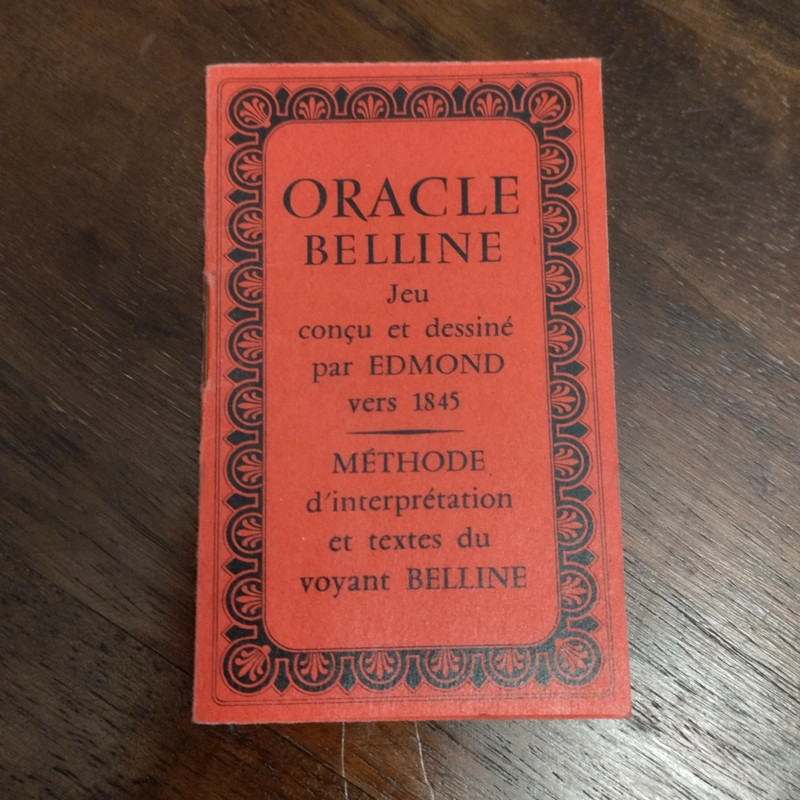 DEUXIÈME ÉDITION originale du jeu de cartes ORACLE BELLINE ancien