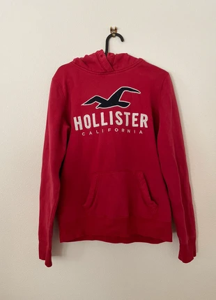 Sweat-shirt rouge Hollister, marke: Hollister, zustand: Gut, größe: S / 36 / 8, 5,00 €, 5,95 € inklusive Vinted-Käuferschutz