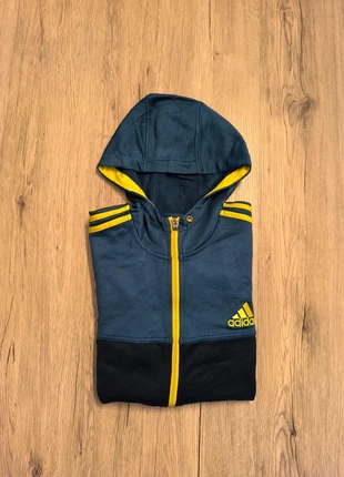 Sweat à capuche bleu roi full zip : Adidas taille L, merk: adidas, staat: Veelgebruikt, maat: L, € 7,00, € 8,05 inclusief Kopersbescherming