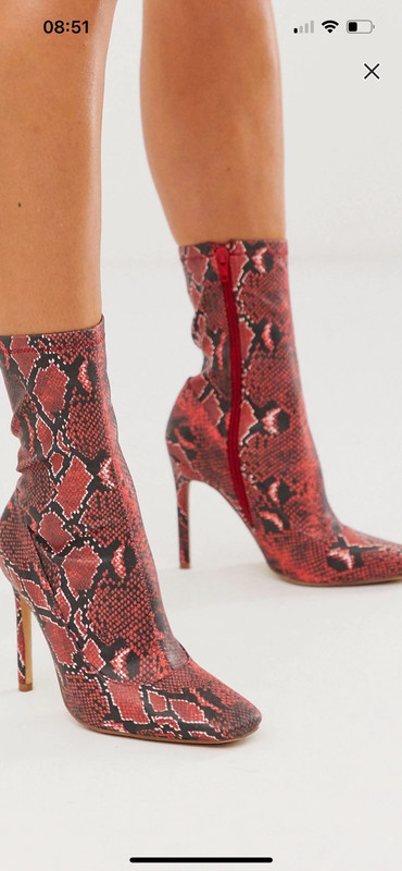 Snake print sale sock boot