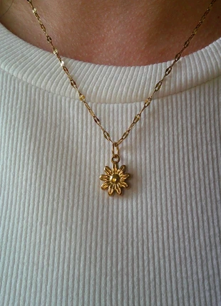 🌼 Collier petite fleur dorée marguerite fairy nature acier inoxydable waterproof, état: Très bon état, 8,00 €, 9,10 € Protection acheteurs (Pro) incluse
