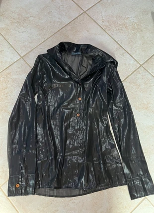 Camicia Nera Lucida Trasparente Rose D Made in Italy, brand: Rose D, condizioni: Nuovo senza cartellino, taglia: L / IT 44 / EU 40, €6.00, €7.00 include la Protezione acquisti