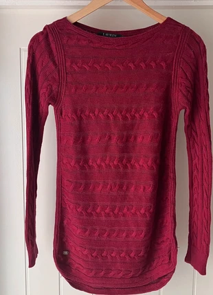 Lauren Ralph Lauren Red Cable Knit Sweater XS, brand: Ralph Lauren, condition: Very good, size: XS / 6, £15.00, £16.45 includes Buyer Protection