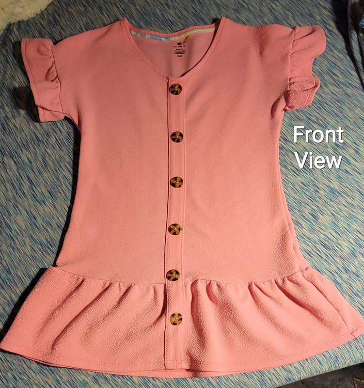 Bright Pink Girls Shirt/Dress 1