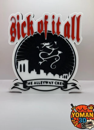 Logo décoratif sick of it all, marque: yoman3D, état: Très bon état, taille: Taille unique, 14,00 €, 15,40 € Protection acheteurs (Pro) incluse