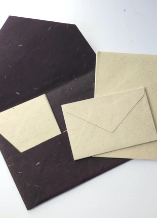 Set papeterie 10 feuilles 10 enveloppes style Lama Li style Lokta, marque: PAPIER COTON, état: Neuf sans étiquette, 23,00 €, 24,85 € Protection acheteurs incluse