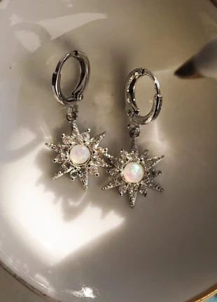 boucles d'oreilles minimalistes créoles ear huggies étoile pierres scintillantes cuivre boho, marca: List without brand, estado: Muy bueno, 12,00 €, 13,30 € Protección al comprador incluida