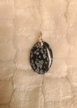 Pendentif Obsidienne flocon de neige, marca: lithotherapie, estado: Nuevo sin etiquetas, 12,00 €, 13,30 € Protección al comprador incluida