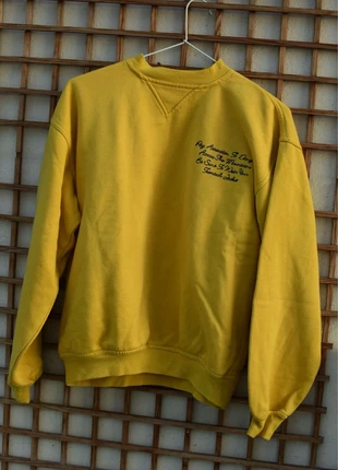 Sweat jaune pur vintage 80s, merk: Vintage, staat: Goed, maat: XS / 34 / 6, € 10,00, € 11,20 inclusief Kopersbescherming