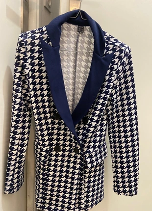 Ensemble blazer & pantalon a pied de poule T34/XS, marca: Shein, estado: Muy bueno, tamaño: XS / 34 / 6, 7,80 €, 8,89 € Protección al comprador incluida