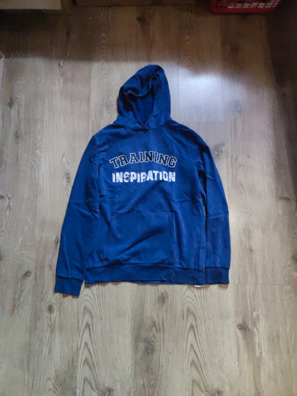 Pull a capuche Decathlon bleu taille L