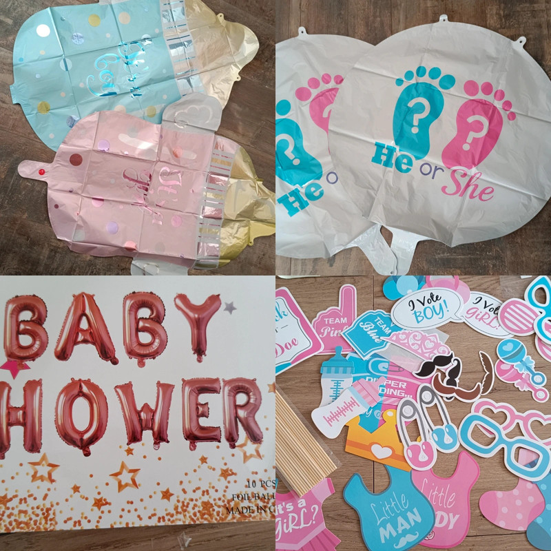 Lot de ballon et accessoires pour décoration baby shower 1