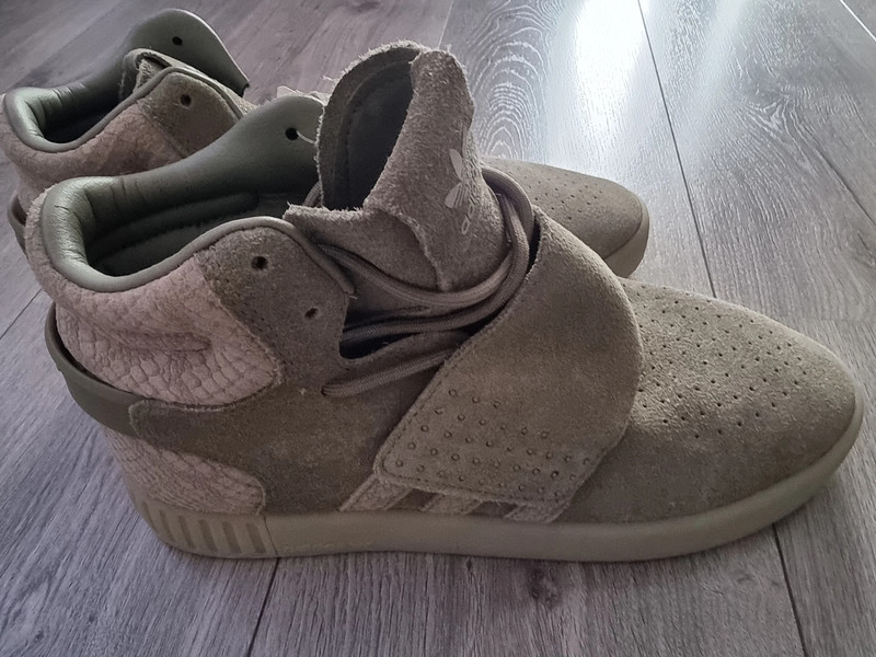 Adidas Tubular Invader Strap Lederen Suede maat 42 NIEUW Y5