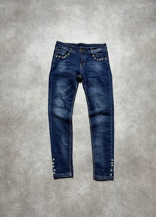 Jeans Vita Bassa Donna Blu Rare Find Perle 80s, brand: Vintage Dressing, condizioni: Nuovo senza cartellino, taglia: S / IT 40 / EU 36, €9.00, €10.15 include la Protezione acquisti