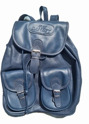 Sac à dos en cuire vintage bleu marine, marca: Vintage Dressing, estado: Muy bueno, 12,00 €, 13,30 € Protección al comprador incluida