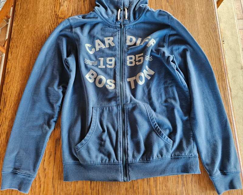 Sweat zippé bleu 4