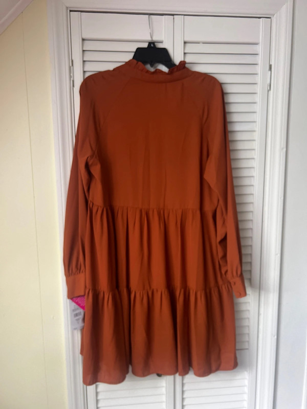 Rust MSK dress size L 3