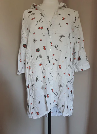 Longue chemise femme 46, marque: M&S Mode, état: Très bon état, taille: XXXL / 46 / 18, 4,00 €, 4,90 € Protection acheteurs incluse