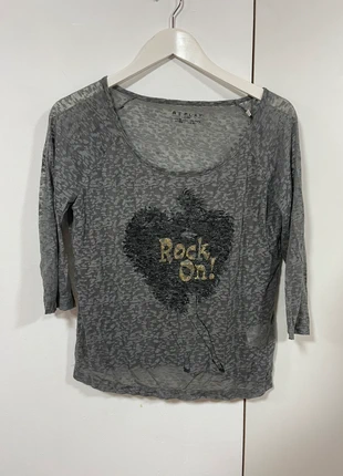 Camiseta manga larga de color gris con transparencias de Replay, marca: Replay, estado: Novo sem etiquetas, tamanho: S / 36 / 8, €6.00, €7.00 inclui Proteção do Comprador