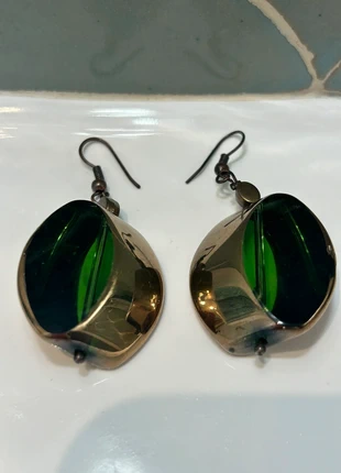 Boucles d’oreilles fantaisie verre et doré, condition: Good, €2.00, €2.80 includes Buyer Protection