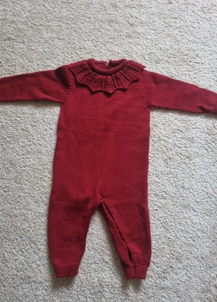 Wedoble burgundy knitted romper, brand: Wedoble, condition: Very good, size: 1-3 months / 56 cm, £10.00, £11.10 includes Buyer Protection
