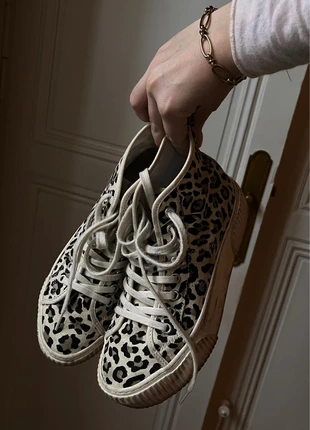 Baskets montantes léopard NO NAME, marque: no name, état: Bon état, taille: 38, 15,00 €, 16,45 € Protection acheteurs incluse