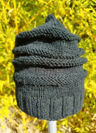 Bonnet en laine noire – Chaleur et style pour l’hiver, état: Très bon état, taille: Taille unique, 5,00 €, 5,95 € Protection acheteurs (Pro) incluse