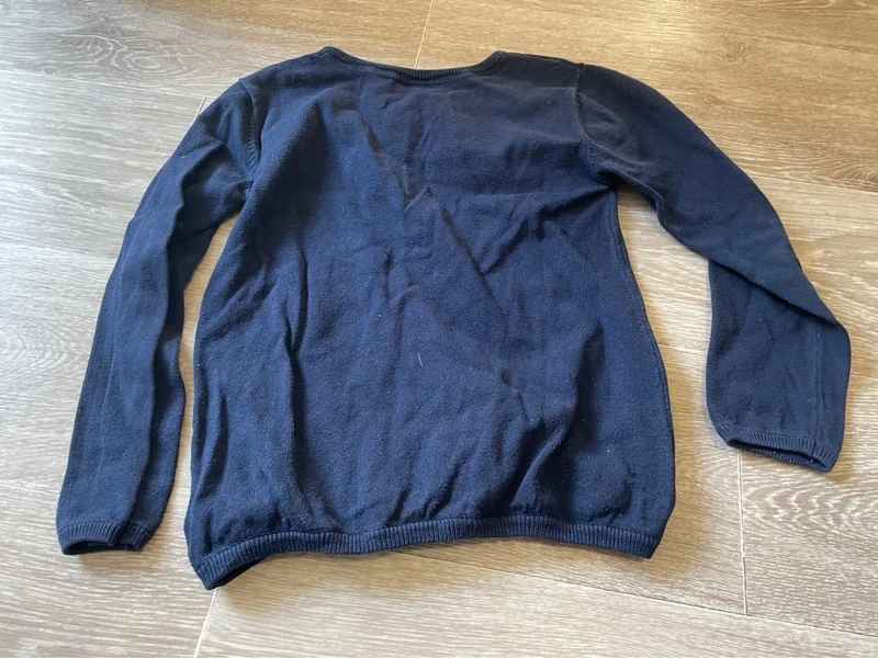 Pull bleu marine TAO 6 ans fille - photo numéro 4