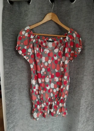 #taille M_haut Bamboo rouge gris blanc, marca: Bamboo, estado: Muito bom, tamanho: M / 38 / 10, €4.00, €4.90 inclui Proteção do Comprador