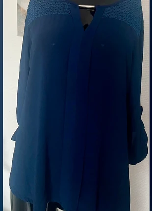 Top bleu marine col V - XL, marca: Couleur d'été, estado: Nuevo sin etiquetas, tamaño: XL / 42 / 14, 9,95 €, 11,15 € Protección al comprador incluida