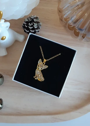 Pendentif en acier inoxydable dorée chien chihuahua fashion, brand: Les bijoux de kelly, condition: Very good, €12.99, €14.34 includes Buyer Protection