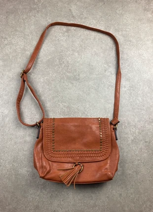 Sac à bandoulière Mandoline marron en similicuir femme, merk: Mandoline, staat: Heel goed, € 15,00, € 16,45 inclusief Kopersbescherming