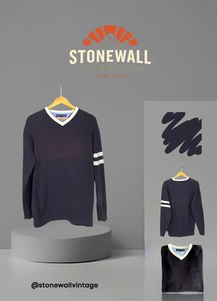 Tommy Hilfiger Vintage Sweater V Neck-Jersey de Pico (Blue Navy), marca: Tommy Hilfiger, estado: Bueno, tamaño: M / 38 / 10, 5,50 €, 6,48 € Protección al comprador incluida