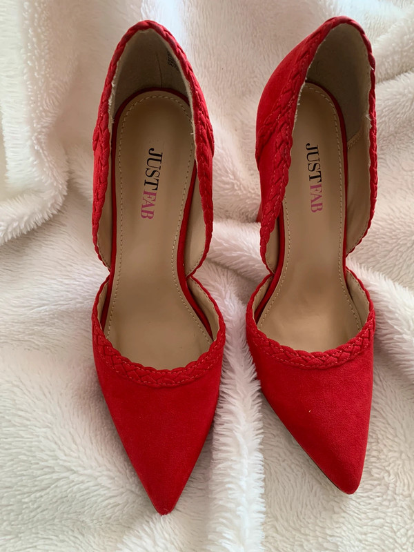 Magnifique paire escarpins rouges  3