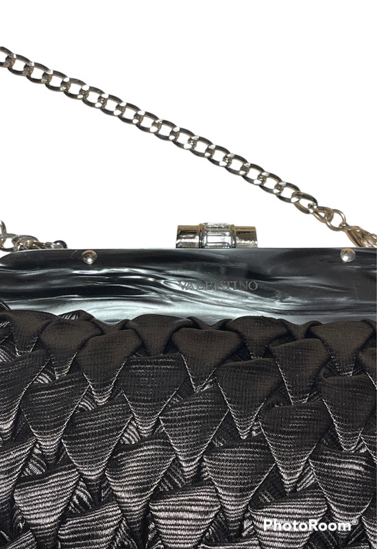 High shine black Mario valentino clutch bag - Vinted