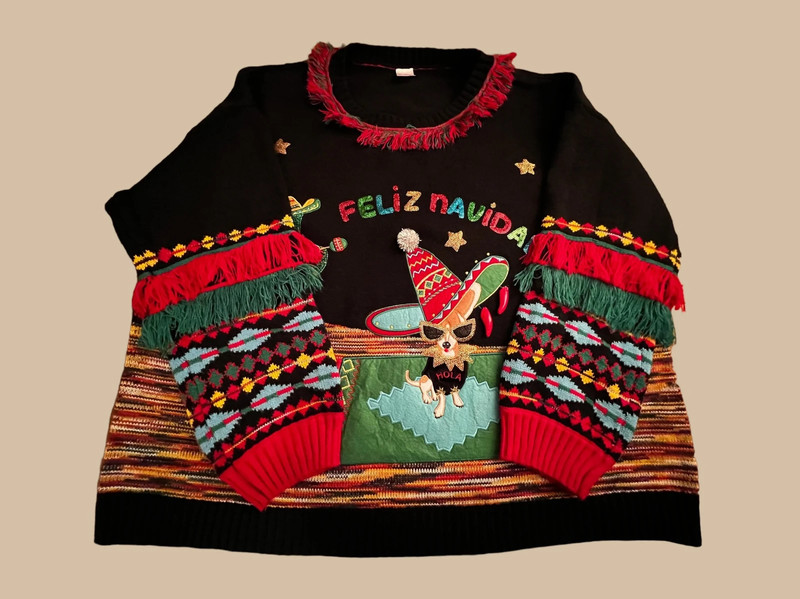 Christmas Sweater Feliz Navidad Women’s Size 2X (20W-22W) 1