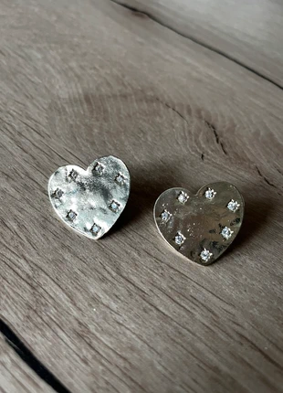 Boucle d’oreille dorée en forme de cœur avec strass, marque: Boutique indépendante, état: Neuf avec étiquette, 4,00 €, 4,90 € Protection acheteurs incluse