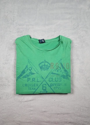 T-shirt Ralph Lauren Vert Taille XXL Homme Logo RL Imprimé Très Bon État #31, brand: Ralph Lauren, condition: Very good, size: XXL, €15.99, €17.49 includes Buyer Protection