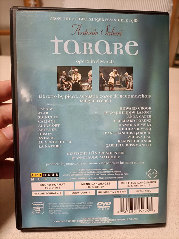 Opera Tarare de Salieri en DVD 3