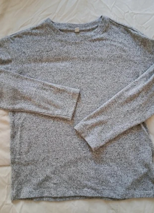 Pull Uniqlo enfant – 11/12 ans – gris chiné, brand: Uniqlo, condition: Very good, size: 12 years / 152 cm, €5.00, €5.95 includes Buyer Protection