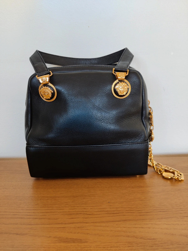 Vintage 90s Gianni Versace Couture leather handbag Vinted