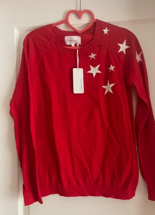 Joli pull en coton femme étoiles blanches et rouge Sud Express S 36 Valeur 75€ Neuf, brand: SUD Express, condition: New with tags, size: S / 36 / 8, €16.00, €17.50 includes Buyer Protection