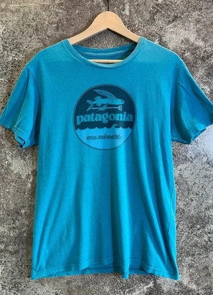 T shirt bleu coton homme Patagonia taille M Slim fit Camiseta hombre Maglietta uomo Herren Baumwolle, marca: Patagonia, estado: Muito bom, tamanho: M, €25.00, €26.95 inclui Proteção do Comprador