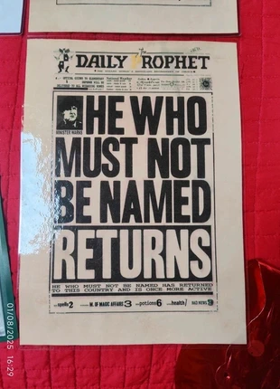Set 4 Poster Harry Potter personalizzabili – formato A4 plastificati, merk: Harry Potter, staat: Nieuw zonder prijskaartje, € 12,00, € 13,30 inclusief Kopersbescherming