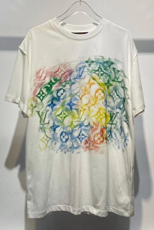 Louis Vuitton Front Printed Pastel Monogram T-Shirt - Vinted