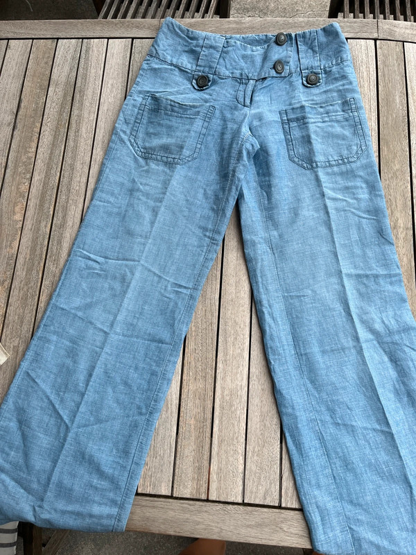 Pantaloni lunghi jeans chiaro 1