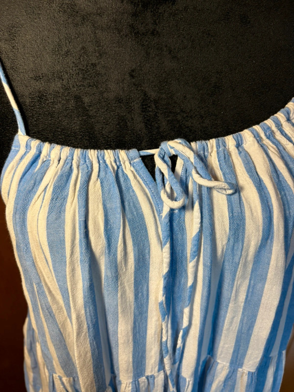 Old Navy blue and white stripe maxi dress 2