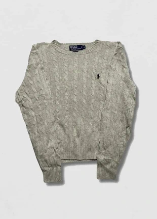 Pull torsadé gris ralph lauren col en rond pour FEMME taille m, marke: Ralph Lauren, zustand: Sehr gut, größe: M / 38 / 10, 42,75 €, 45,59 € inklusive Vinted-Käuferschutz