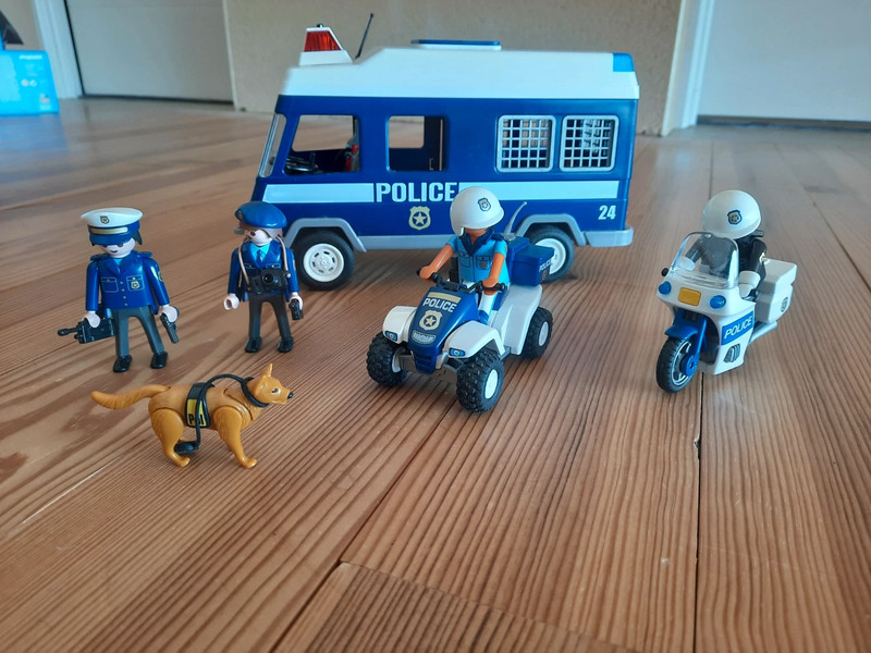 playmobil, fourgon de police , occasion