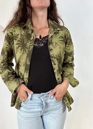 Chemise vintage palmiers vert, merk: Dorotennis, staat: Heel goed, maat: XL / 42 / 14, € 15,00, € 16,45 inclusief Kopersbescherming Pro